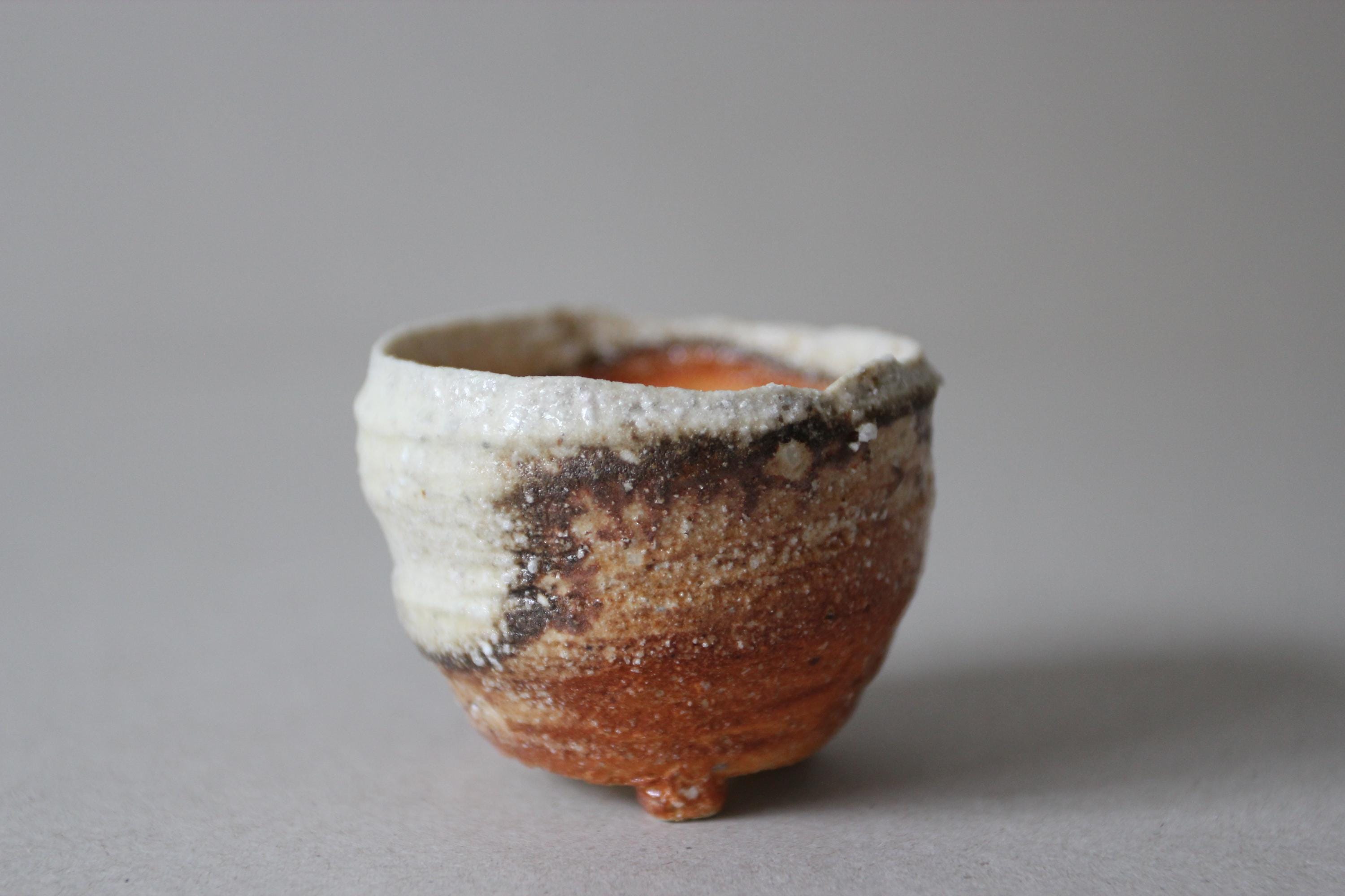 Shigaraki Ware Mini Vase: Rustic Japanese Pottery, Wabi Sabi Decor