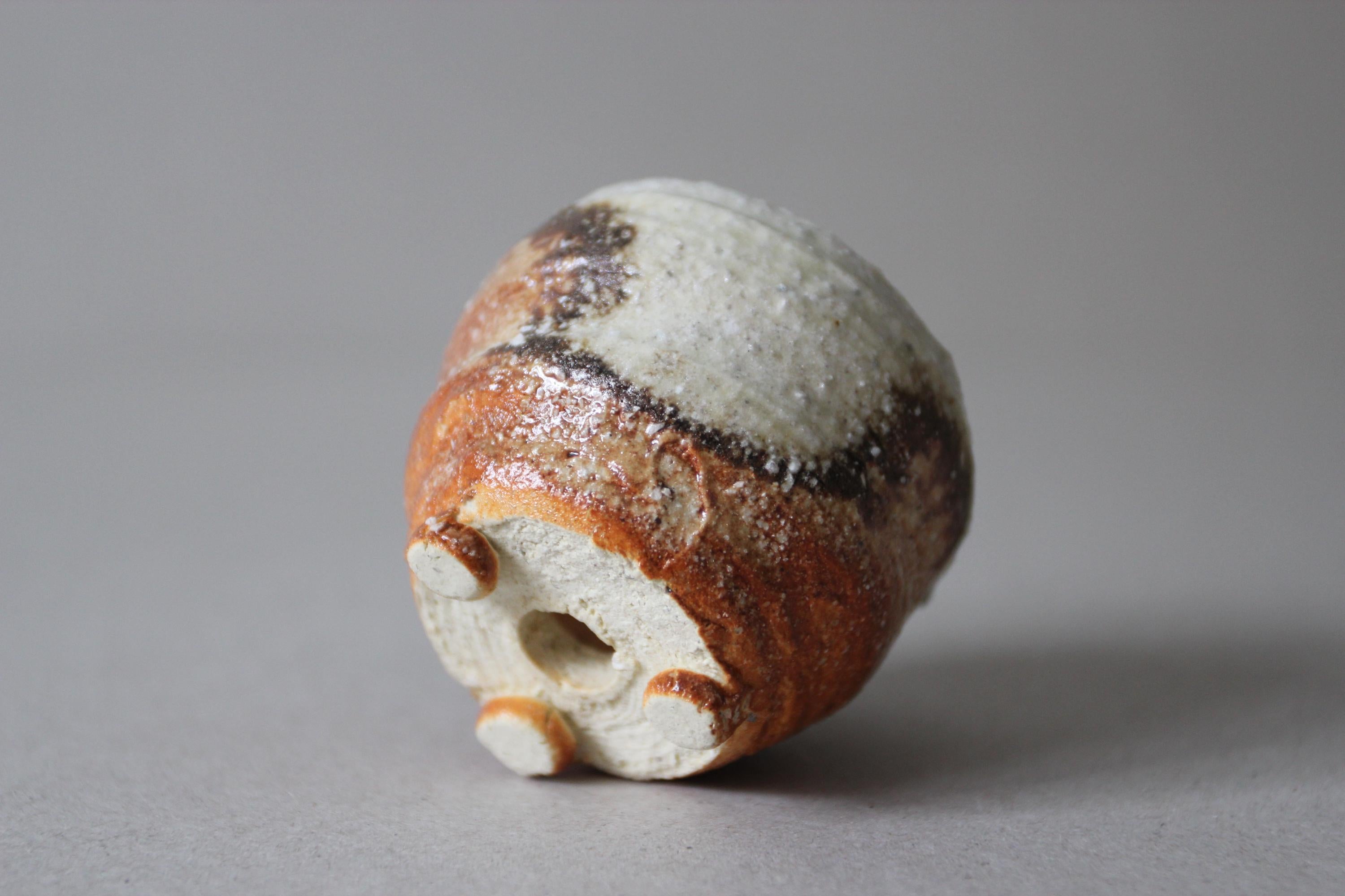 Shigaraki Ware Mini Vase: Rustic Japanese Pottery, Wabi Sabi Decor