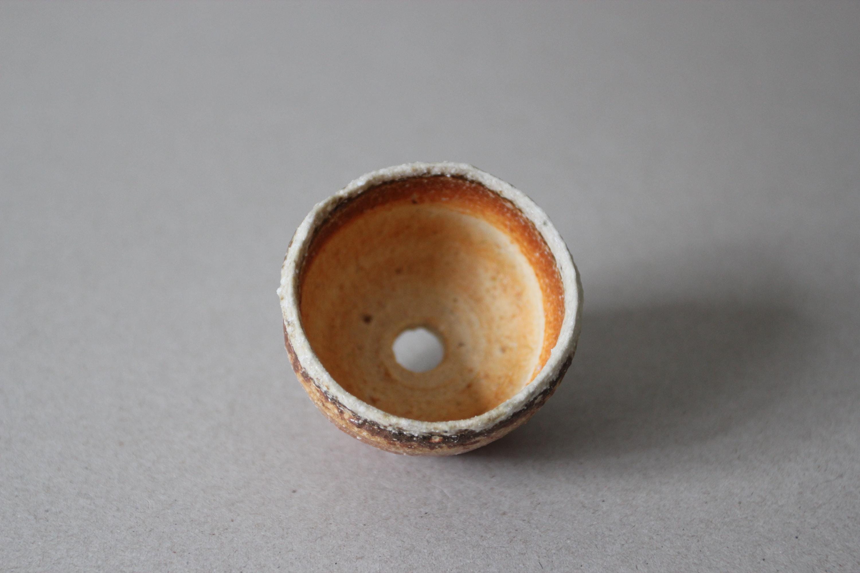 Shigaraki Ware Mini Vase: Rustic Japanese Pottery, Wabi Sabi Decor