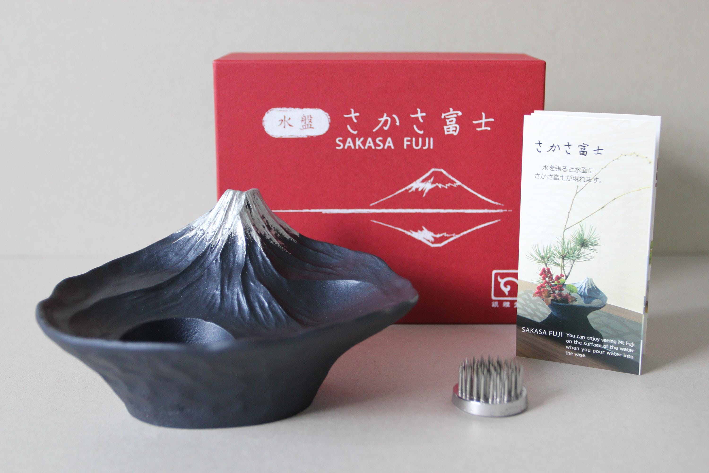 Mount Fuji Ikebana Vase  Japanese Flower Arrangement Vase   Made in Japan