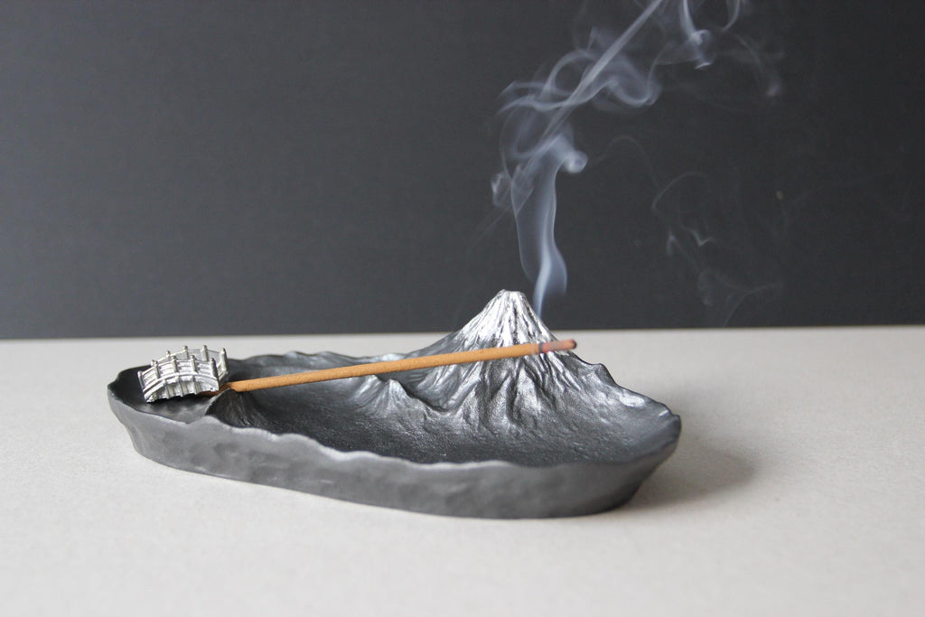 Mount Fuji Incense Holder: Japanese Zen Decor, Made in Japan