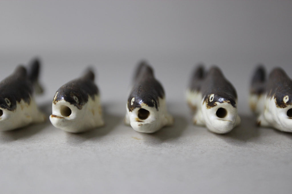 Grilled Ayu Fish Chopstick Rest: Japanese Ceramic Tableware