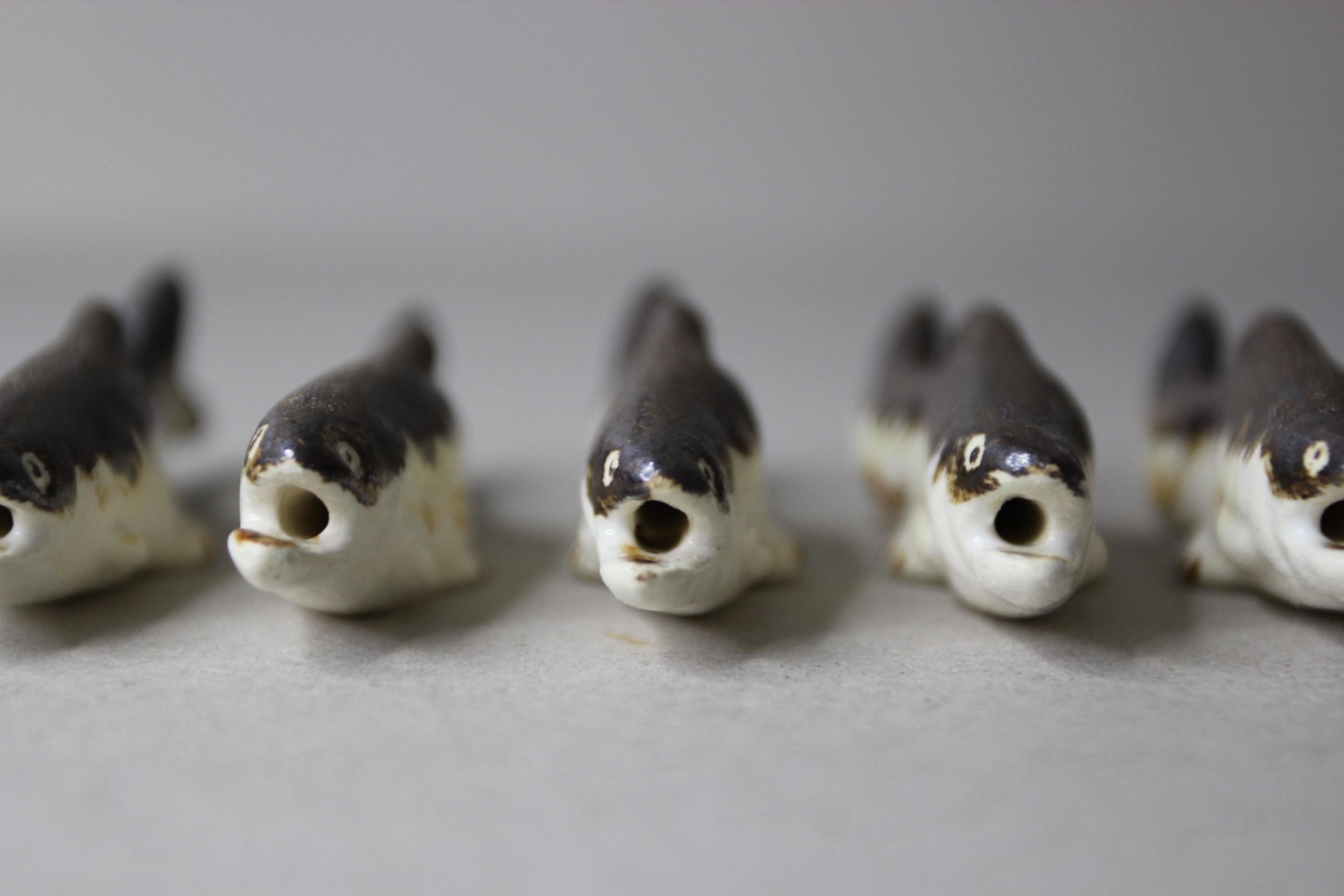 Grilled Ayu Fish Chopstick Rest: Japanese Ceramic Tableware