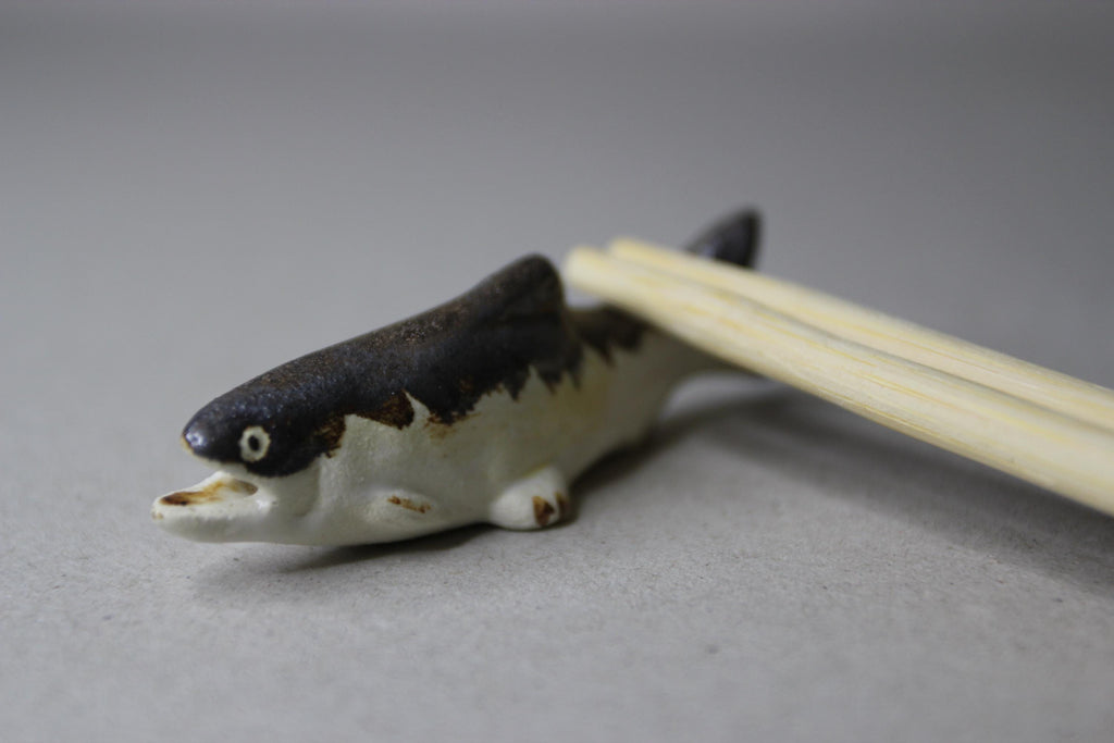 Grilled Ayu Fish Chopstick Rest: Japanese Ceramic Tableware