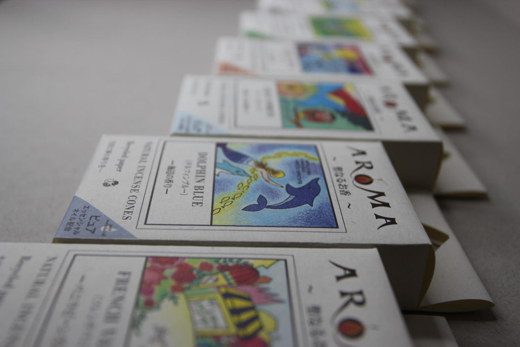 Japanese Incense Cones: Synchronicity Aroma - Meditation & Relaxation (16 pcs, 20 min Burn Time)