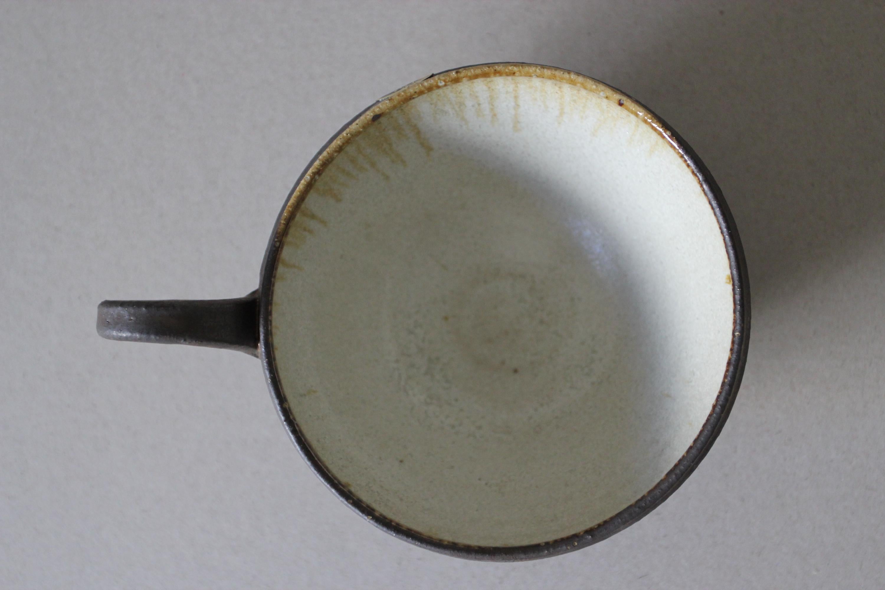 Japanese Rustic Ceramic Mug: Handcrafted Tea, Soup & Coffee Mug (350 ml)