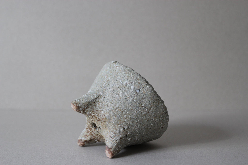 Shigaraki Ceramic Vase: Japanese Wabi Sabi Clay Flower Pot