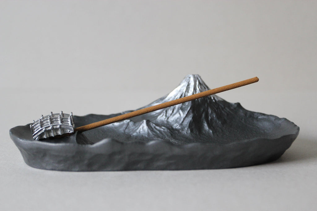 Mount Fuji Incense Holder: Japanese Zen Decor, Made in Japan