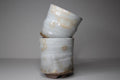 Handmade Hagi Ware Teacup Set: Japanese Ceramic Tea Cups, Wooden Gift Box
