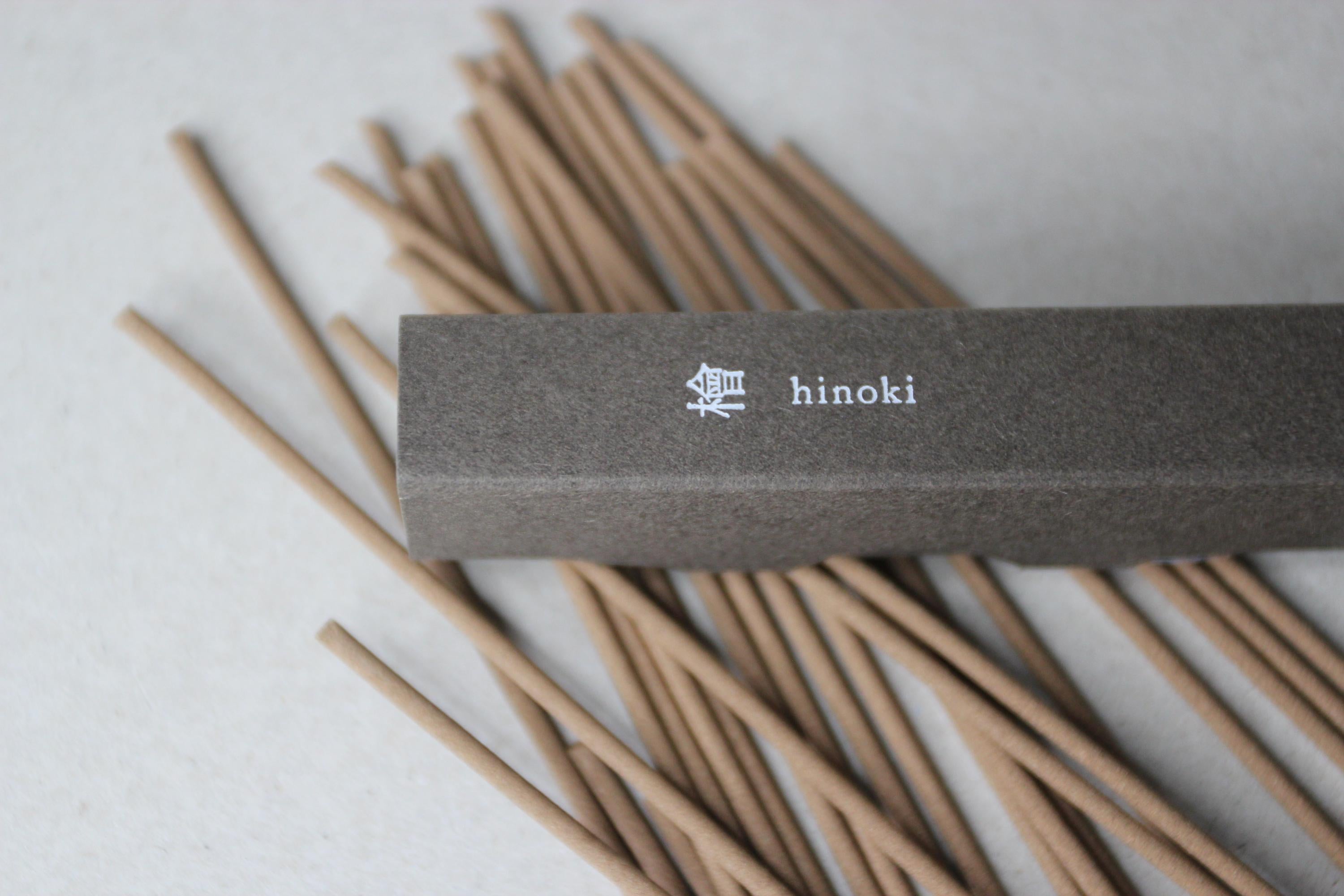 Hinoki Japanese Incense Sticks: Calming Sandalwood Aroma, Made in Japan (25pcs)