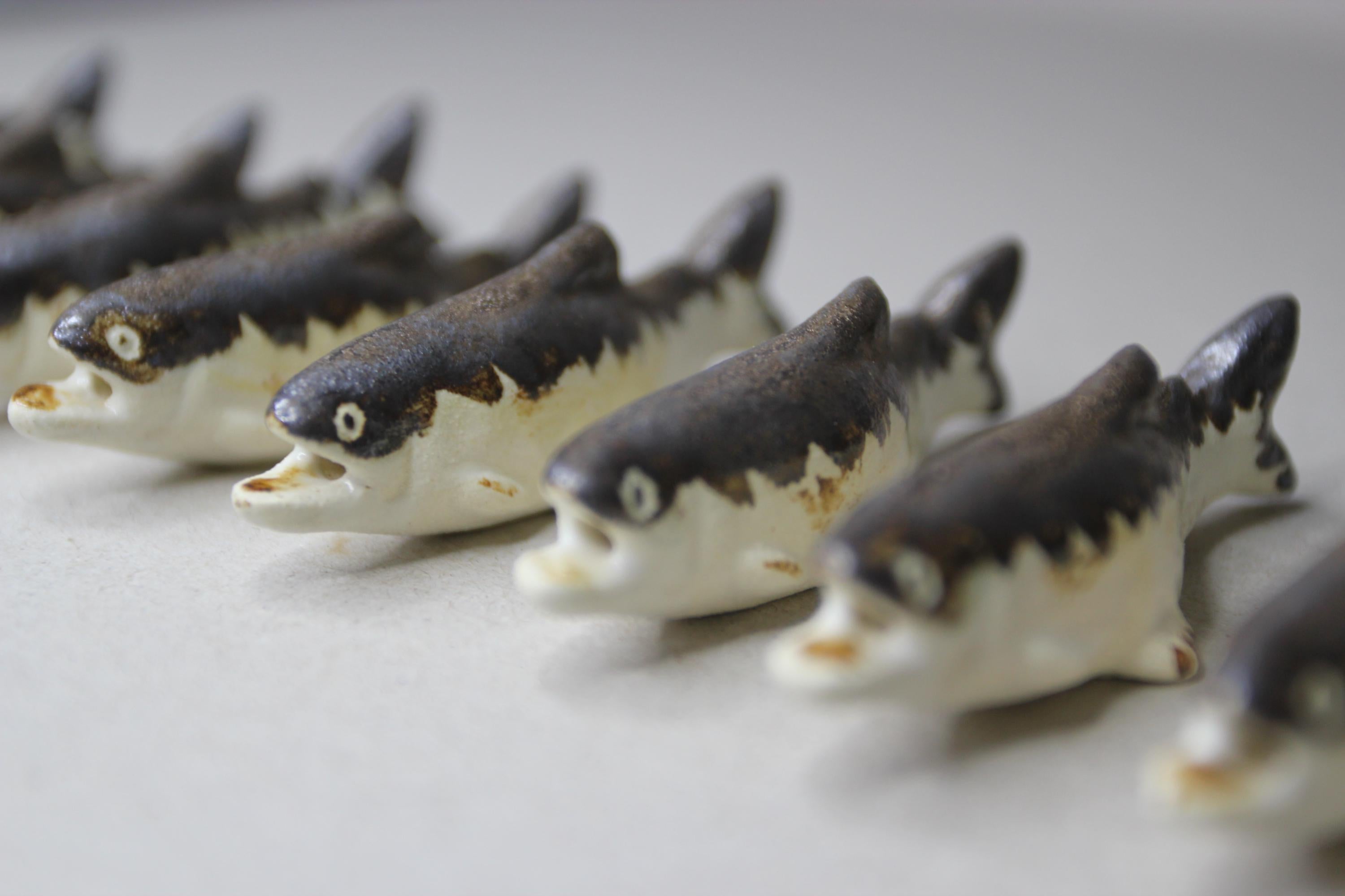 Grilled Ayu Fish Chopstick Rest: Japanese Ceramic Tableware