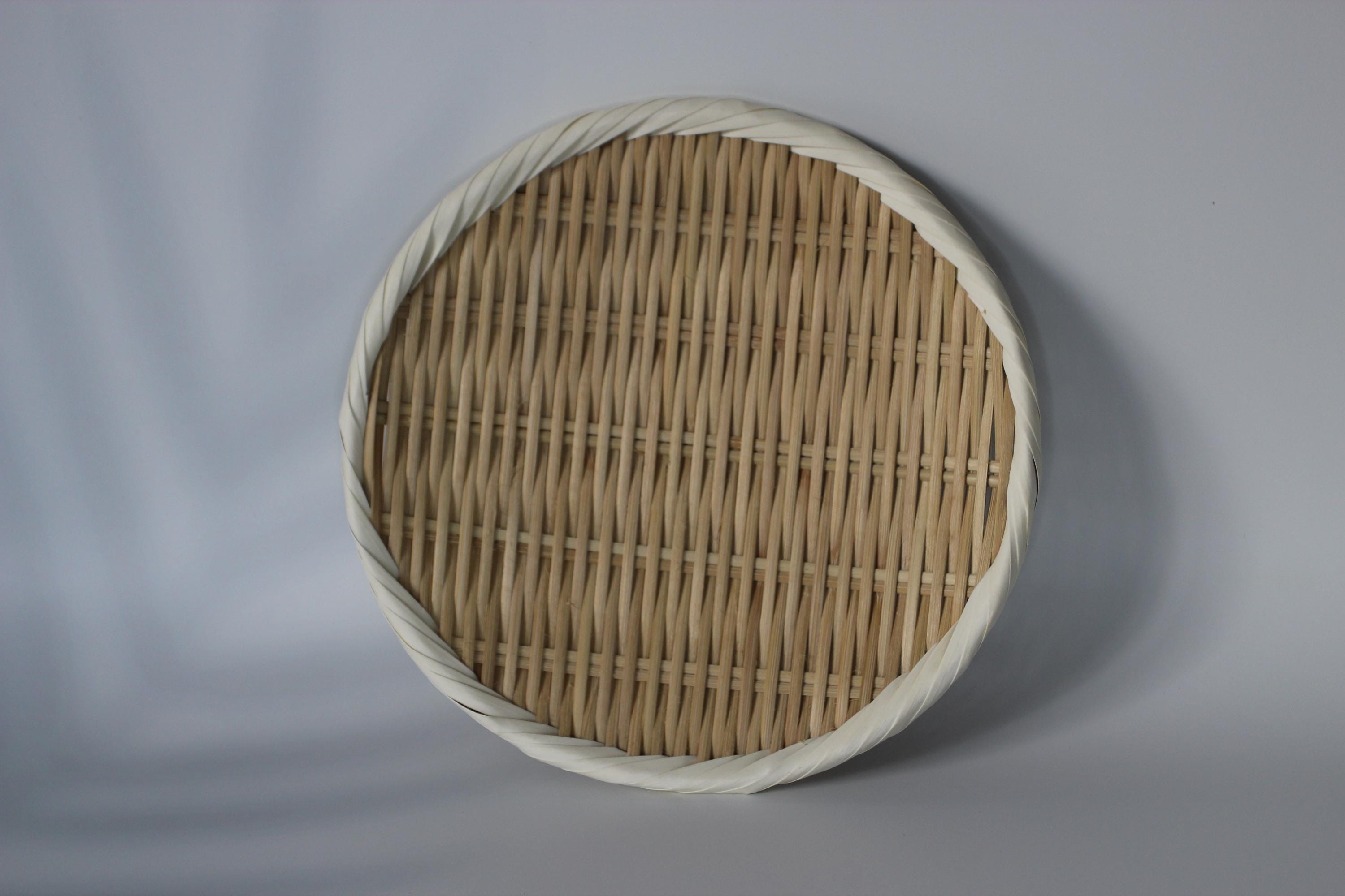 Handmade Bamboo Colander: Traditional Asian Kitchen Strainer