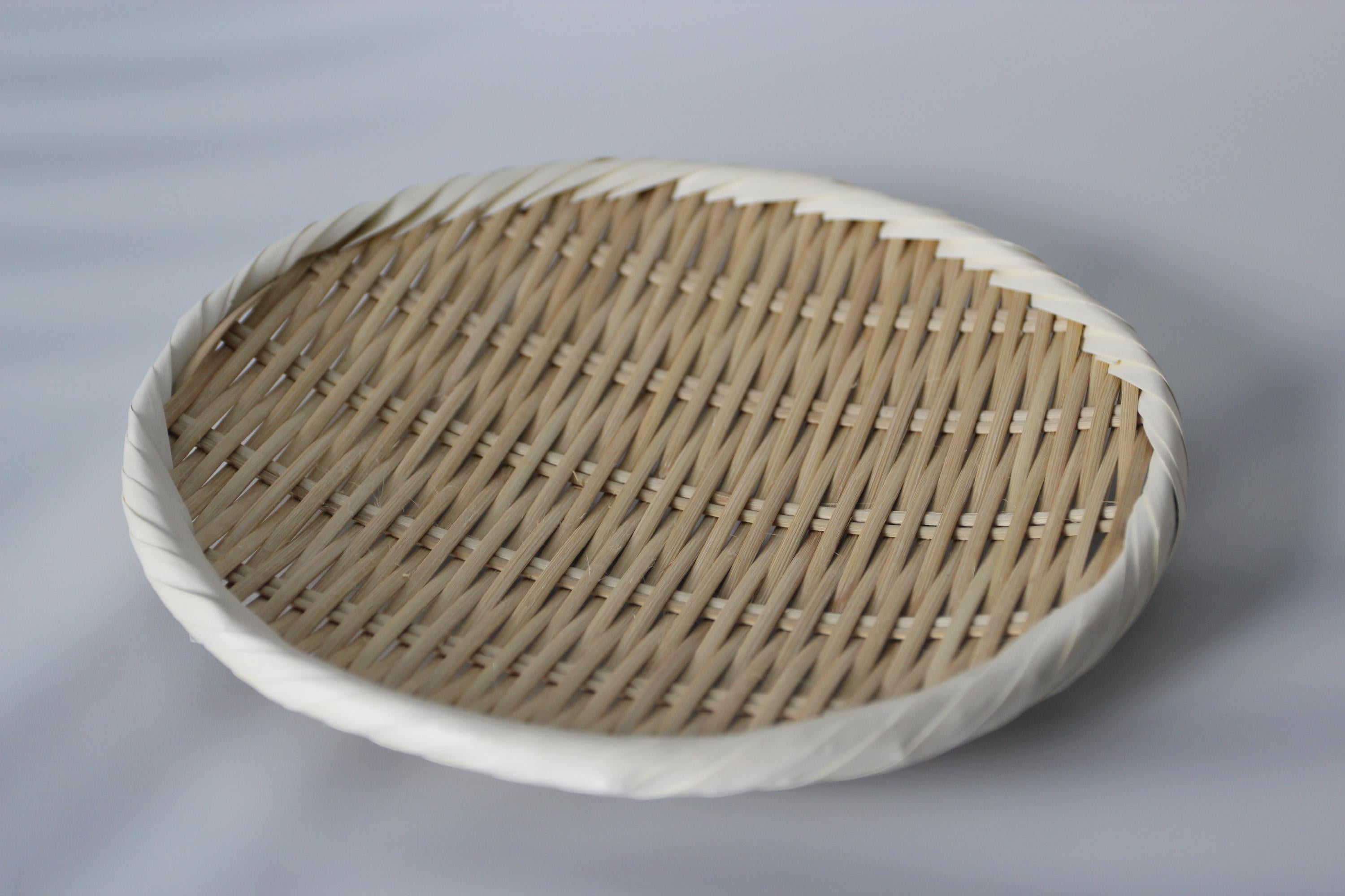 Handmade Bamboo Colander: Traditional Asian Kitchen Strainer