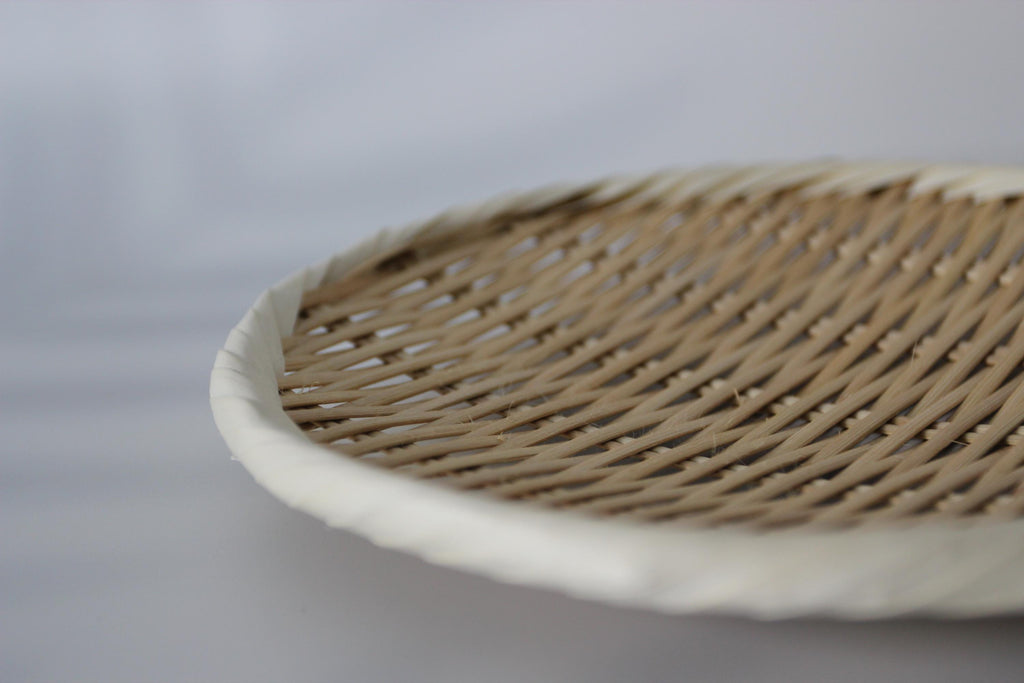 Handmade Bamboo Colander: Traditional Asian Kitchen Strainer