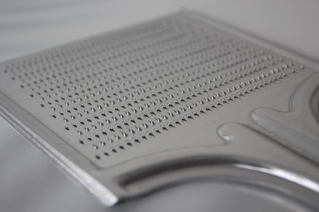 Japanese Aluminum Daikon Grater: Wide Blade, Fine Fluffy Grating