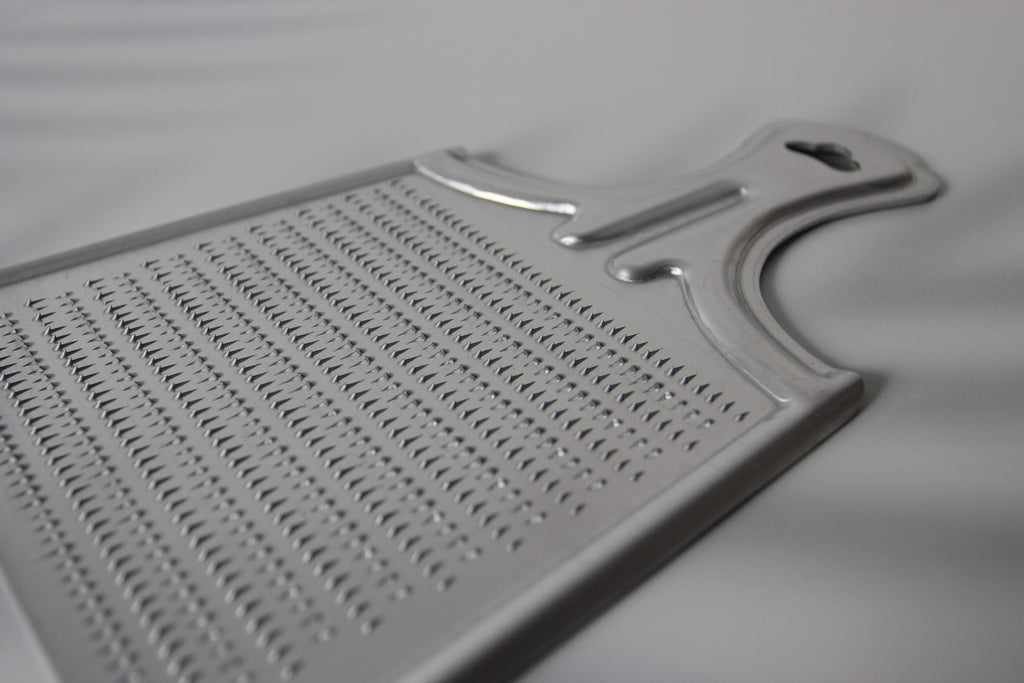 Japanese Aluminum Daikon Grater: Wide Blade, Fine Fluffy Grating