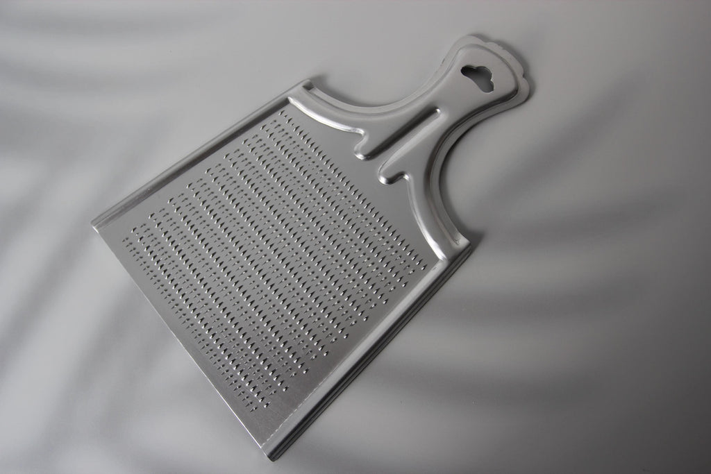 Japanese Aluminum Daikon Grater: Wide Blade, Fine Fluffy Grating