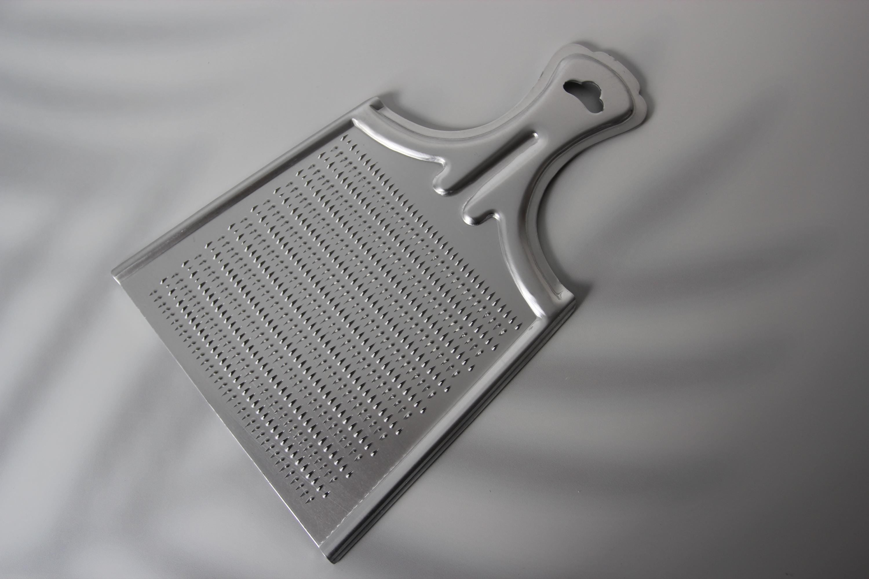 Japanese Aluminum Daikon Grater: Wide Blade, Fine Fluffy Grating