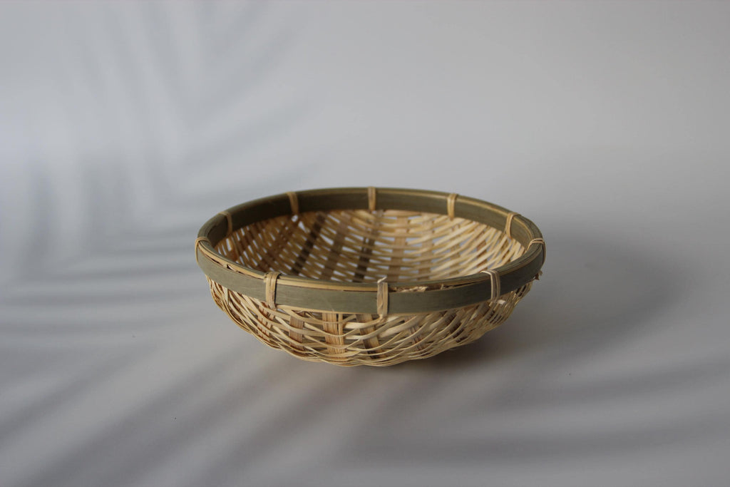 Handmade Bamboo Colander: Natural Kitchen Strainer, Rustic Decor