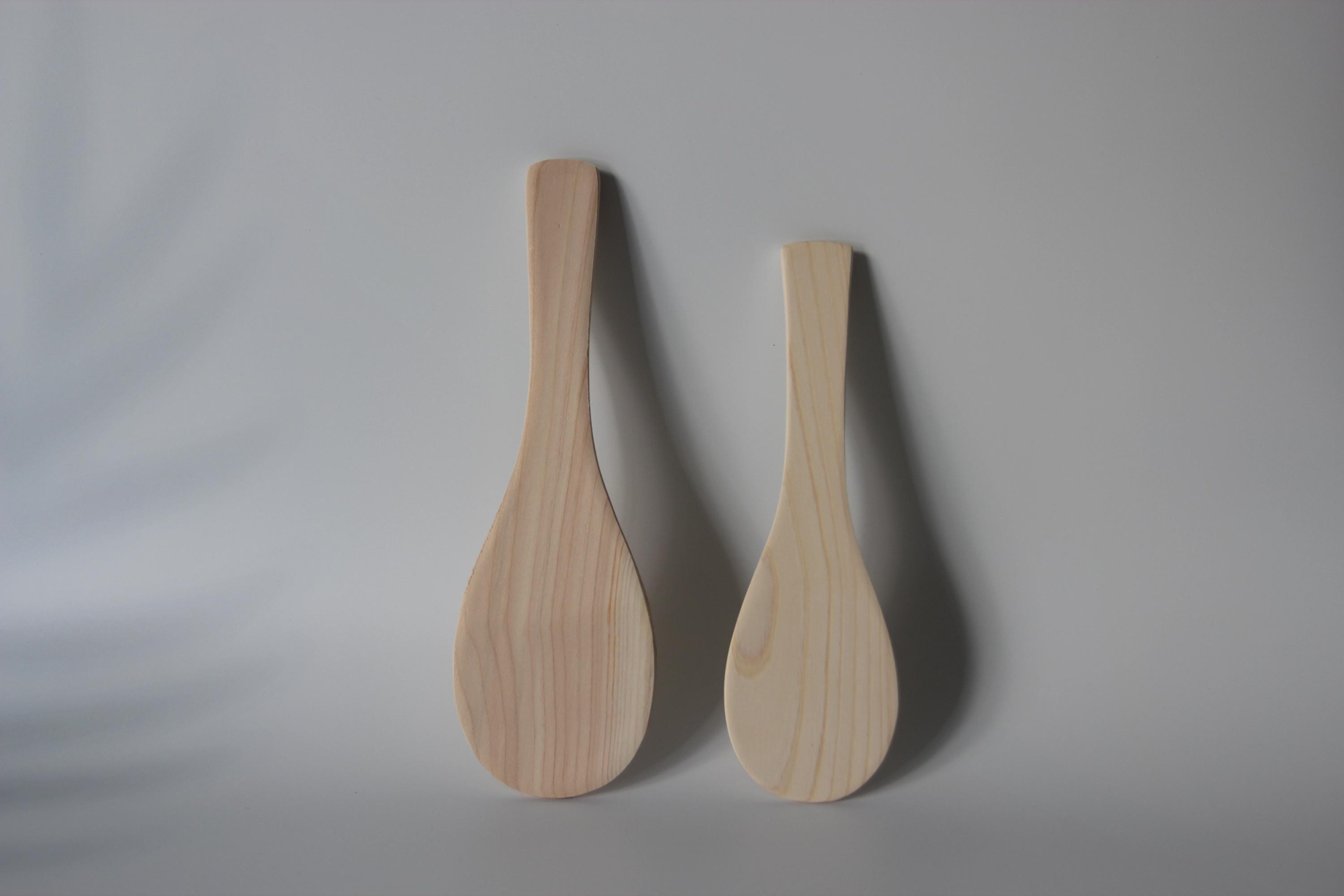Hinoki Wood Ladle: Japanese Cypress Kitchen Utensil, Gentle Grip
