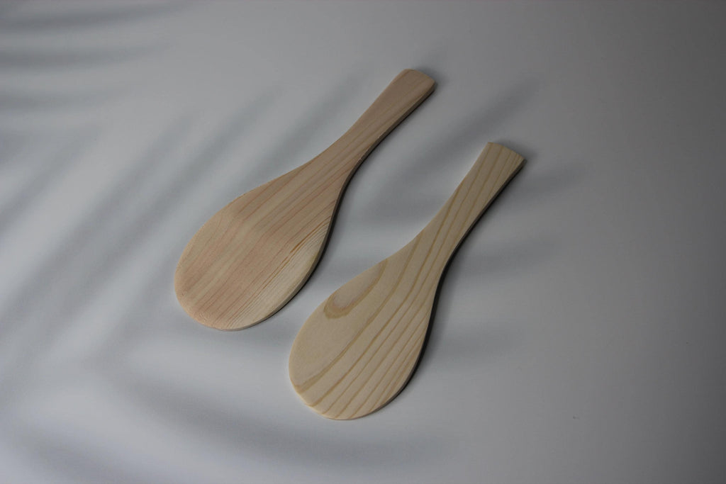 Hinoki Wood Ladle: Japanese Cypress Kitchen Utensil, Gentle Grip