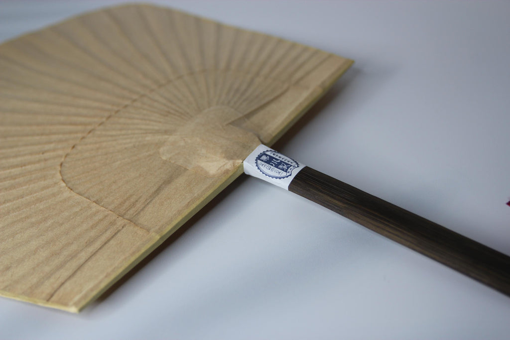 Handmade Japanese Persimmon Paper Fan | 400-Year Tradition | Kurikawa Shoten Kumamoto | Made in Japan Gift
