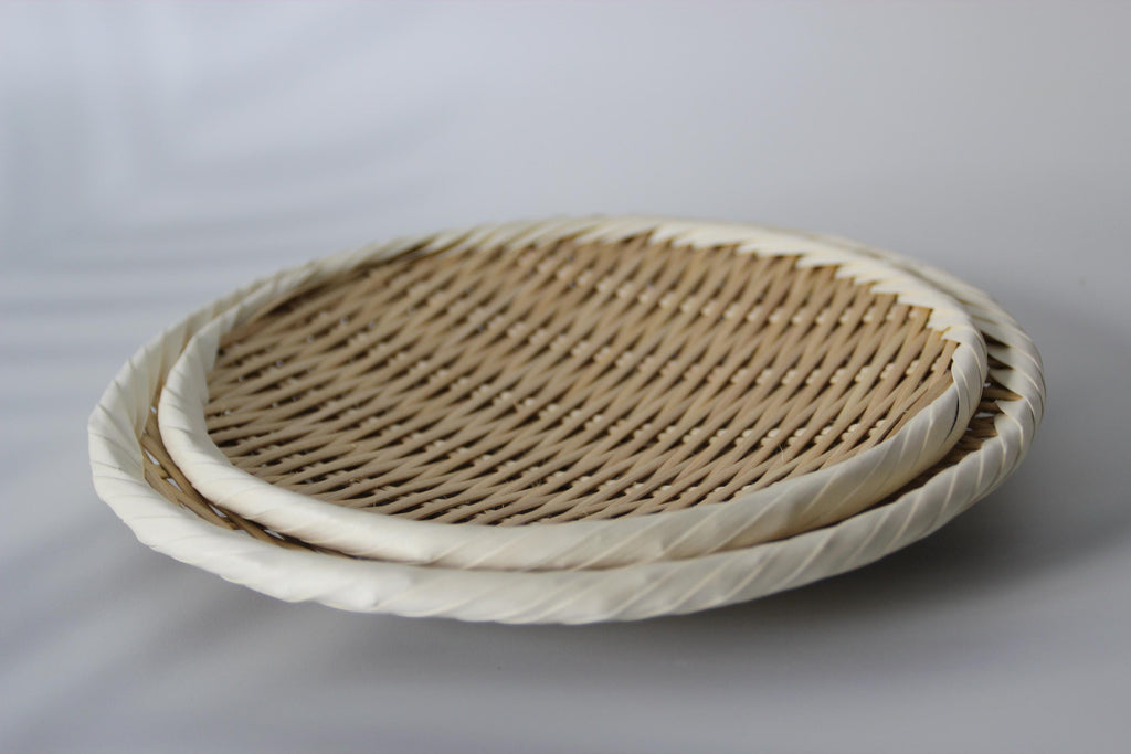Handmade Bamboo Colander: Traditional Asian Kitchen Strainer