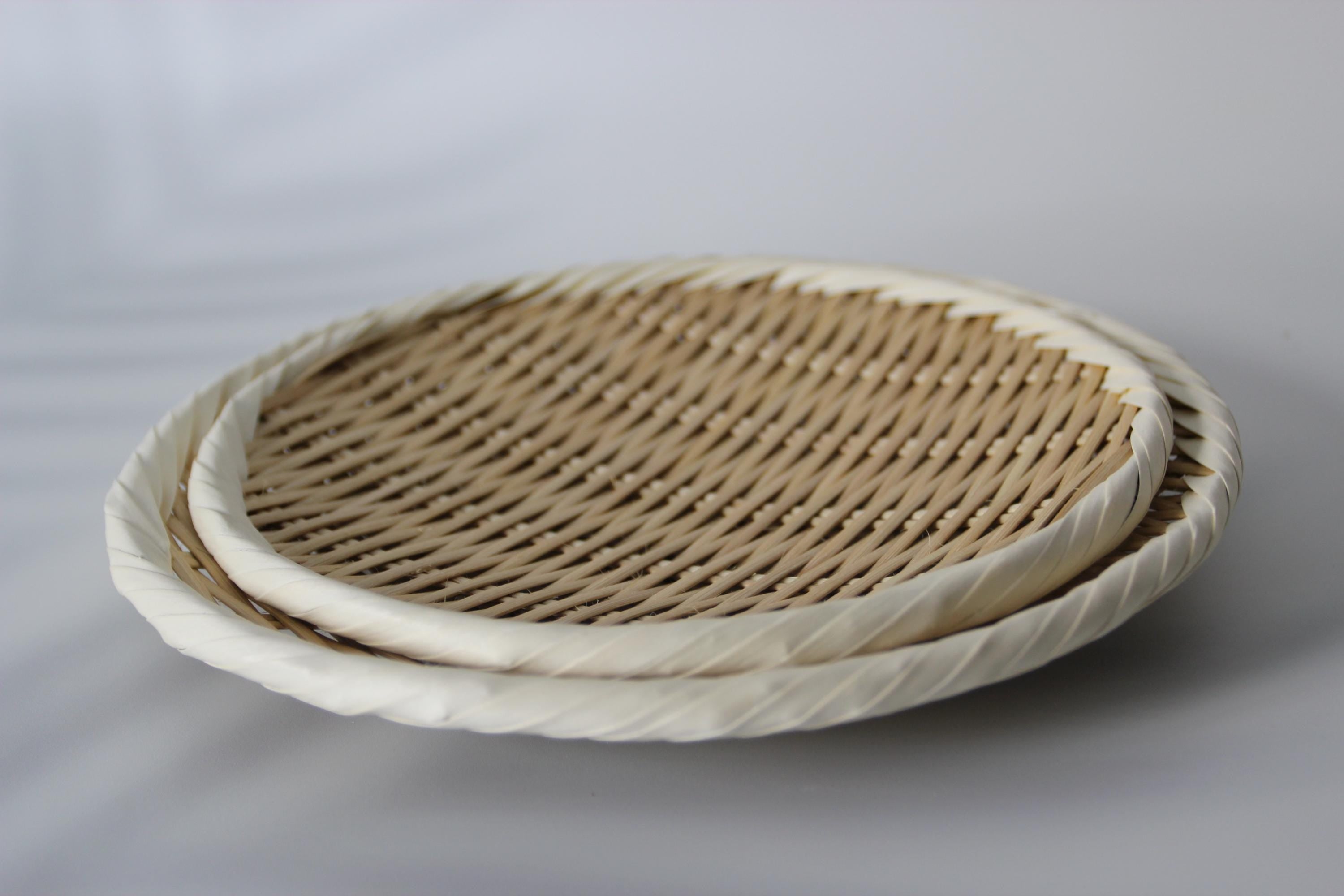 Handmade Bamboo Colander: Traditional Asian Kitchen Strainer
