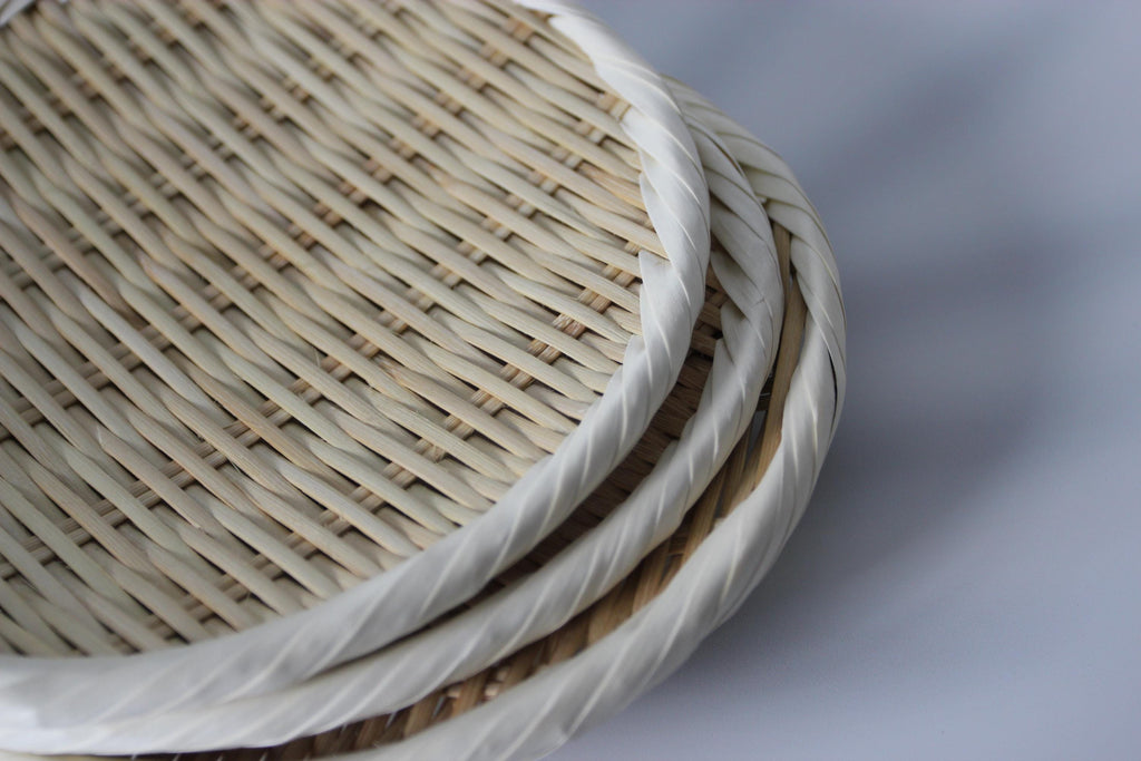 Handmade Bamboo Colander: Traditional Asian Kitchen Strainer