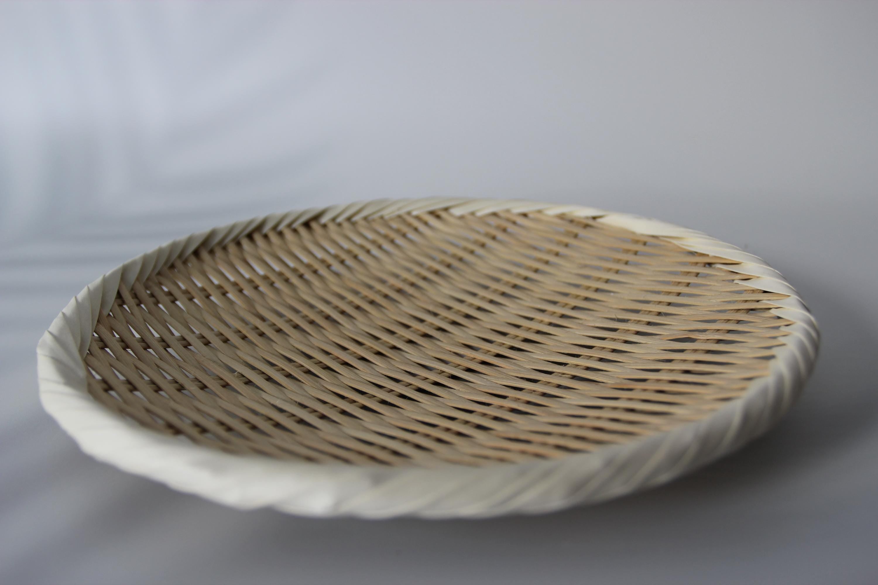 Handmade Bamboo Colander: Traditional Asian Kitchen Strainer