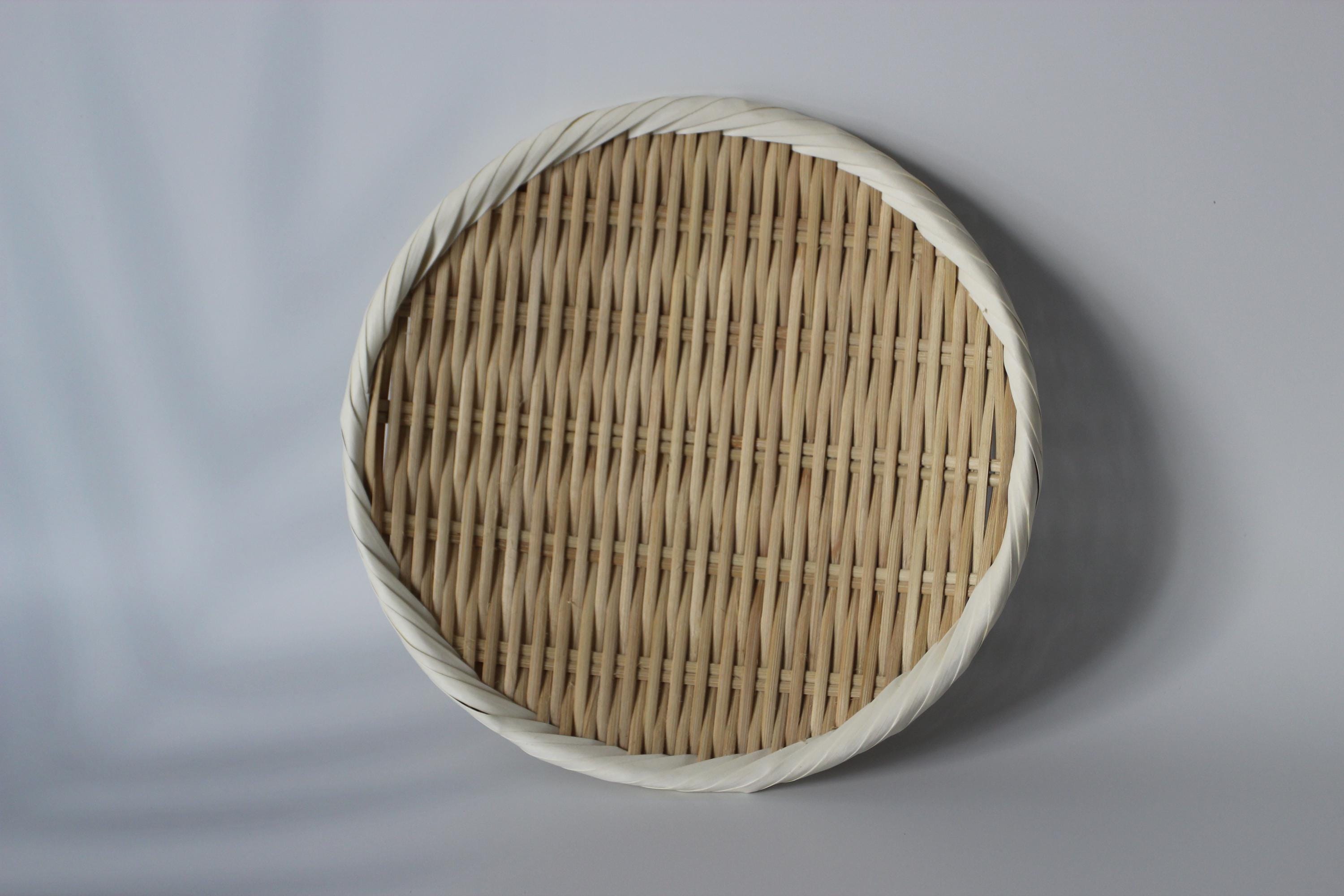 Handmade Bamboo Colander: Traditional Asian Kitchen Strainer