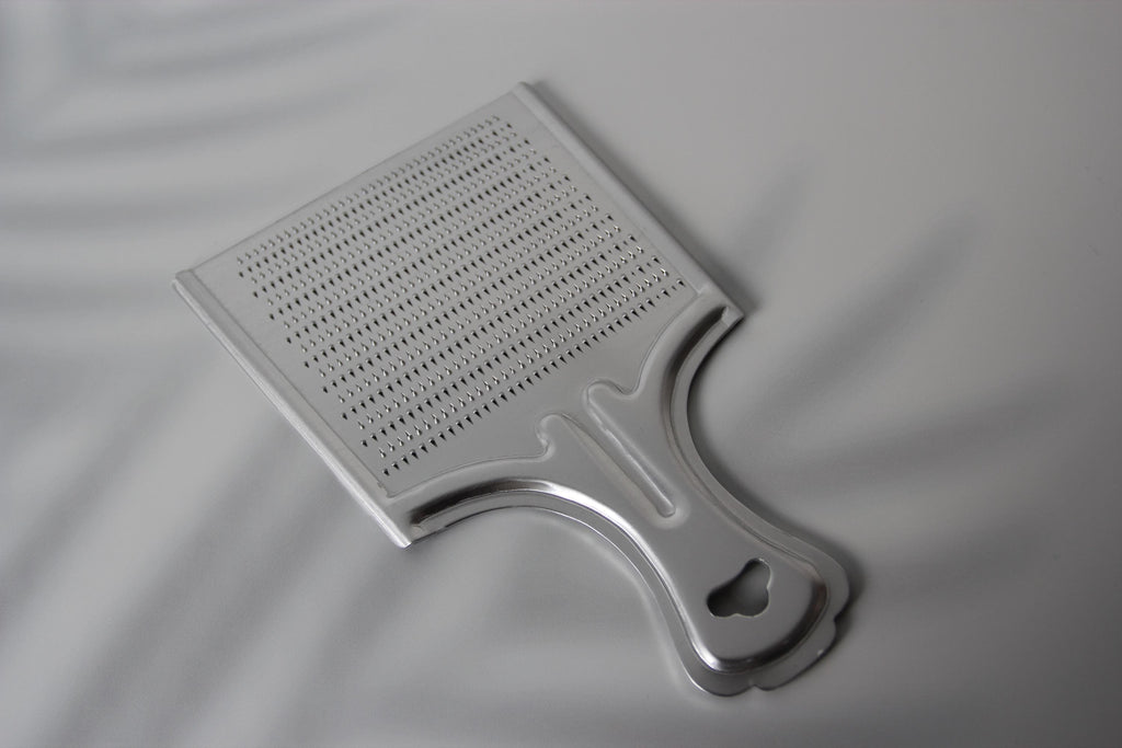 Japanese Aluminum Daikon Grater: Wide Blade, Fine Fluffy Grating