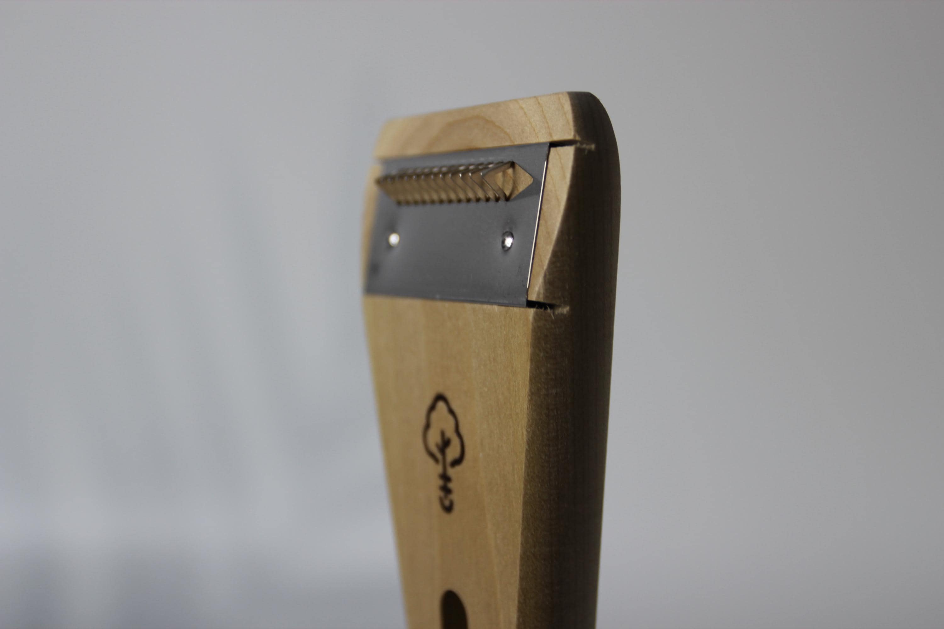 Japanese Julienne Peeler: Hinoki Wood Handle, Stainless Steel Blade