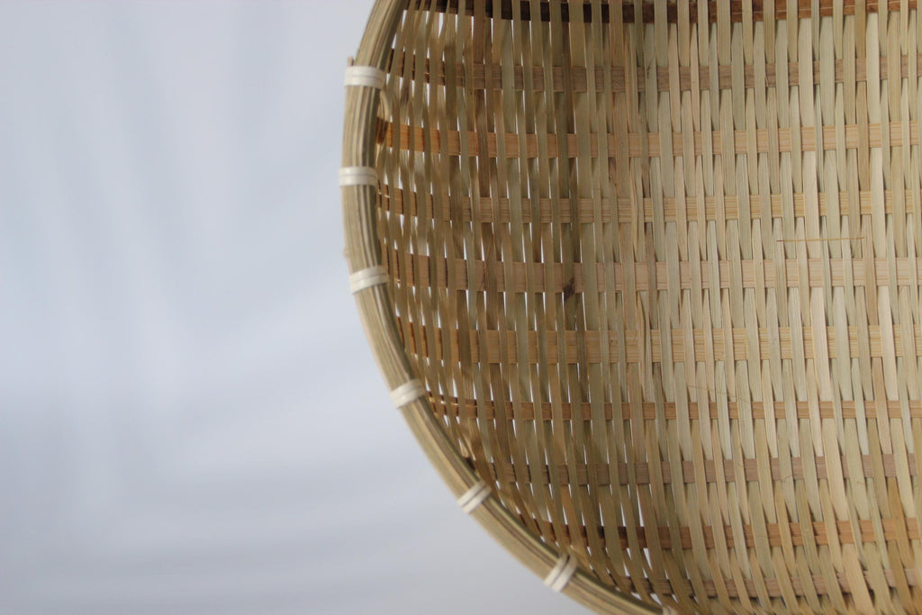 Handmade Bamboo Colander: Natural Kitchen Strainer, Rustic Decor