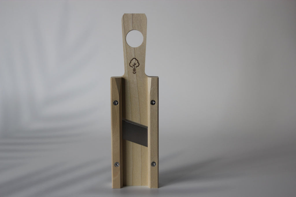 Made in Japan Hinoki Wood Vegetable Slicer: Stainless Steel Blade