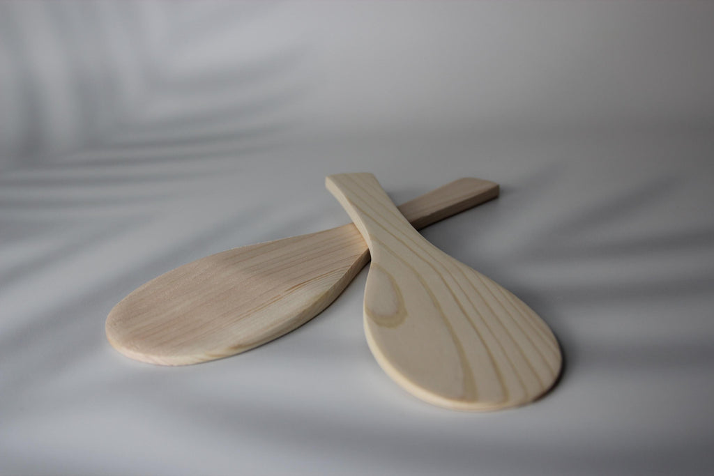 Hinoki Wood Ladle: Japanese Cypress Kitchen Utensil, Gentle Grip