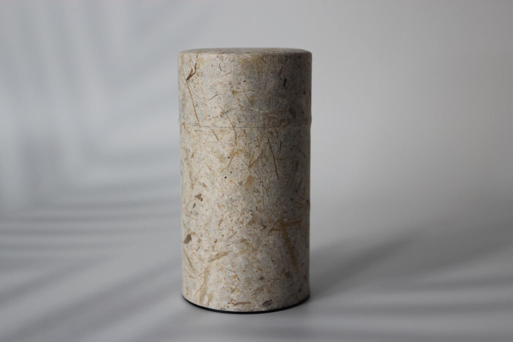 Washi Paper Tea Canister: Large Japanese Tea Tin (200g) or Small (100g)
