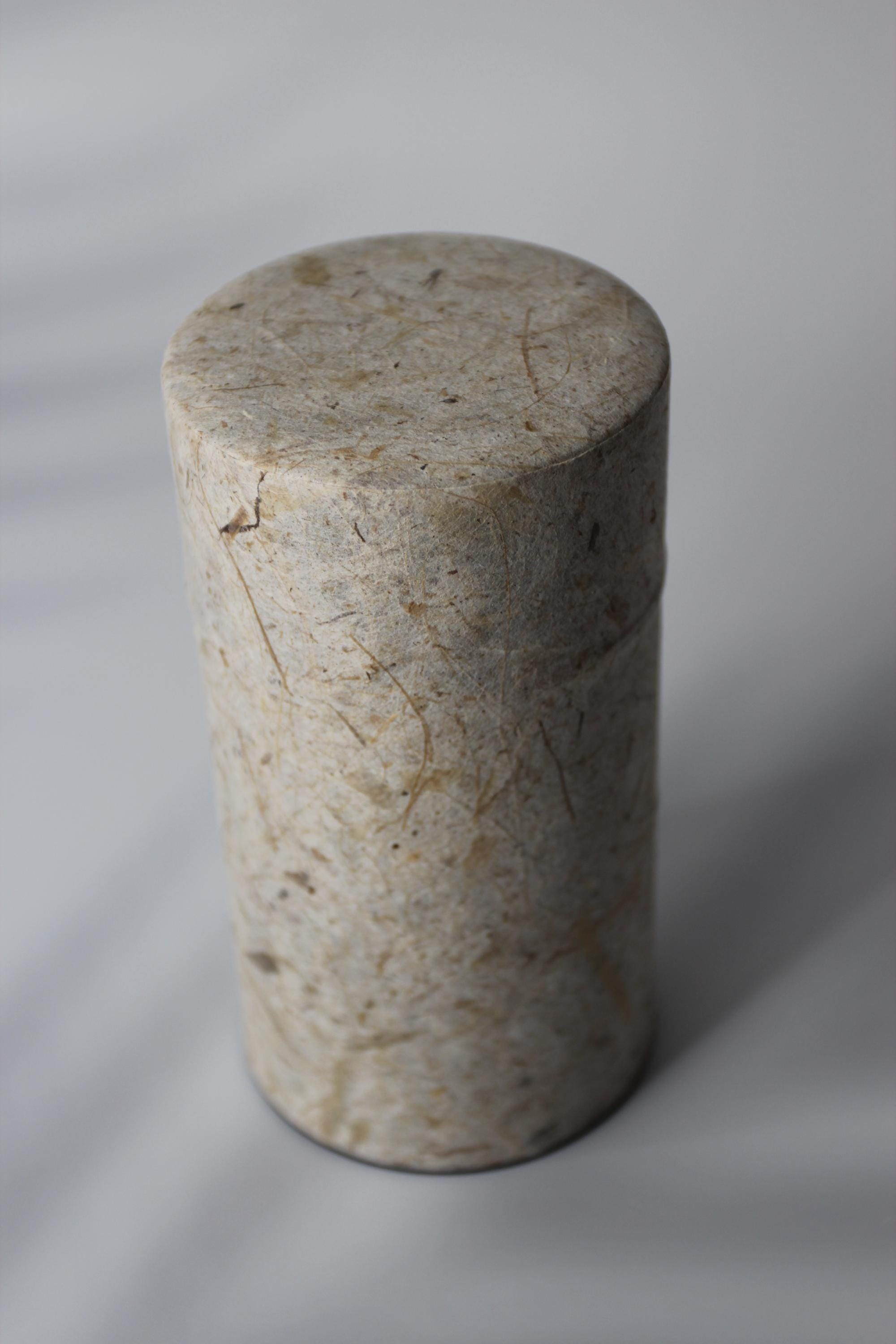 Washi Paper Tea Canister: Large Japanese Tea Tin (200g) or Small (100g)