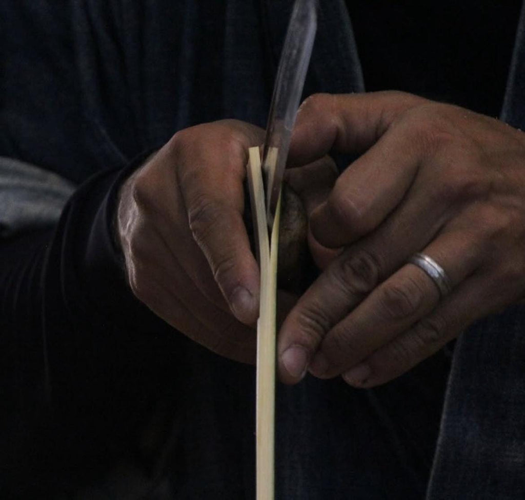 Traditional Japanese Bamboo & Persimmon Paper Fan from Kumamoto | Kurikawa Shoten | 400-Year Heritage