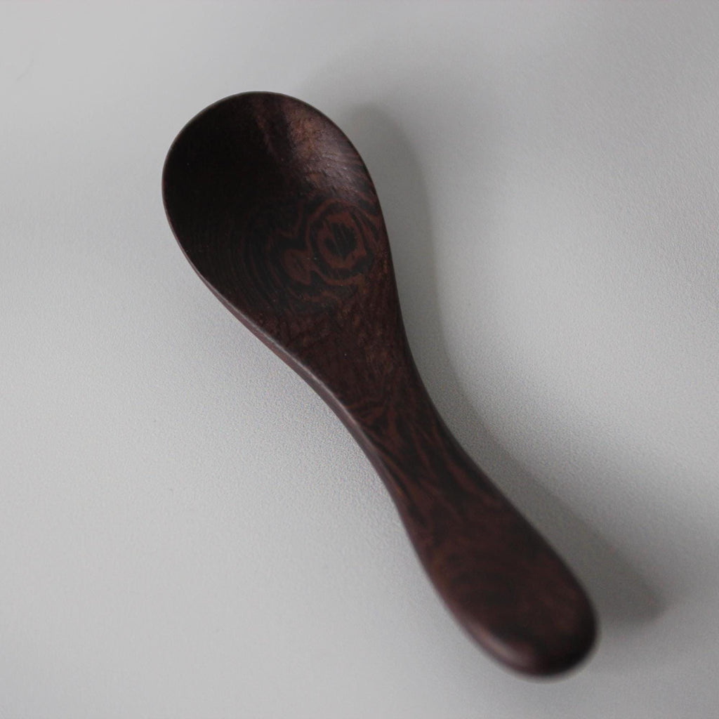 Miniature Wooden Salt Spoon: Handmade Japanese Spice Spoon