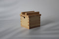 Hinoki Wood Salt Box with Spoon: Japanese Cypress Spice Container