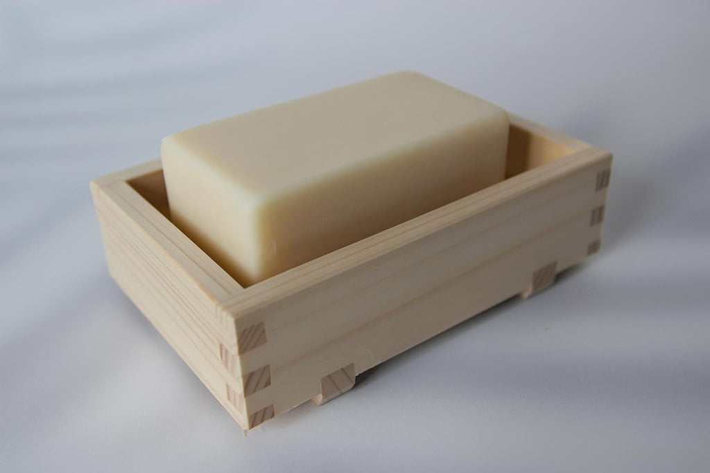Hinoki Soap Dish: Japanese Cypress Wood, Eco-Friendly Bath Decor