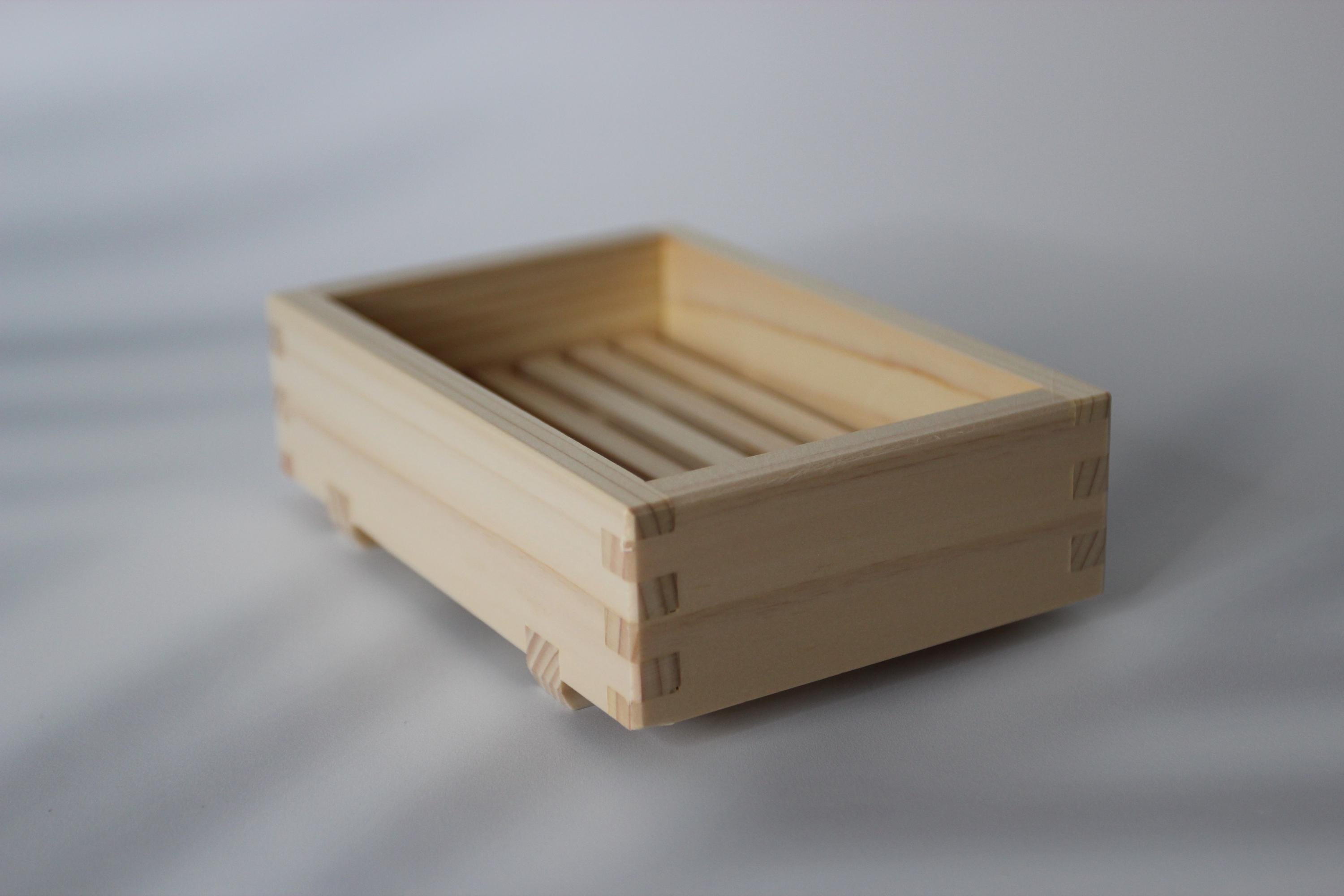 Hinoki Soap Dish: Japanese Cypress Wood, Eco-Friendly Bath Decor