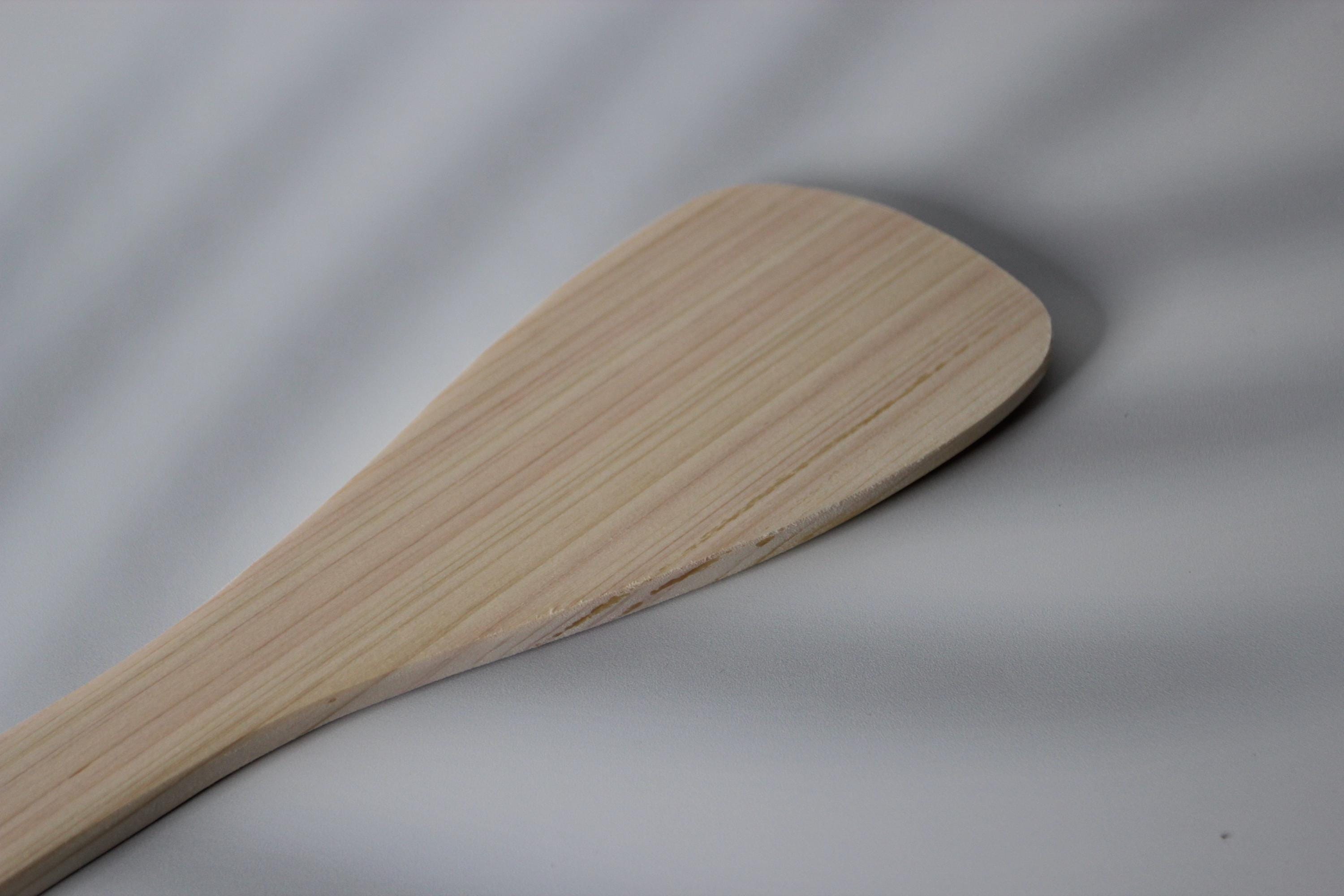 Handmade Hinoki Spatula Turner: Japanese Cypress Wood Cooking Utensil