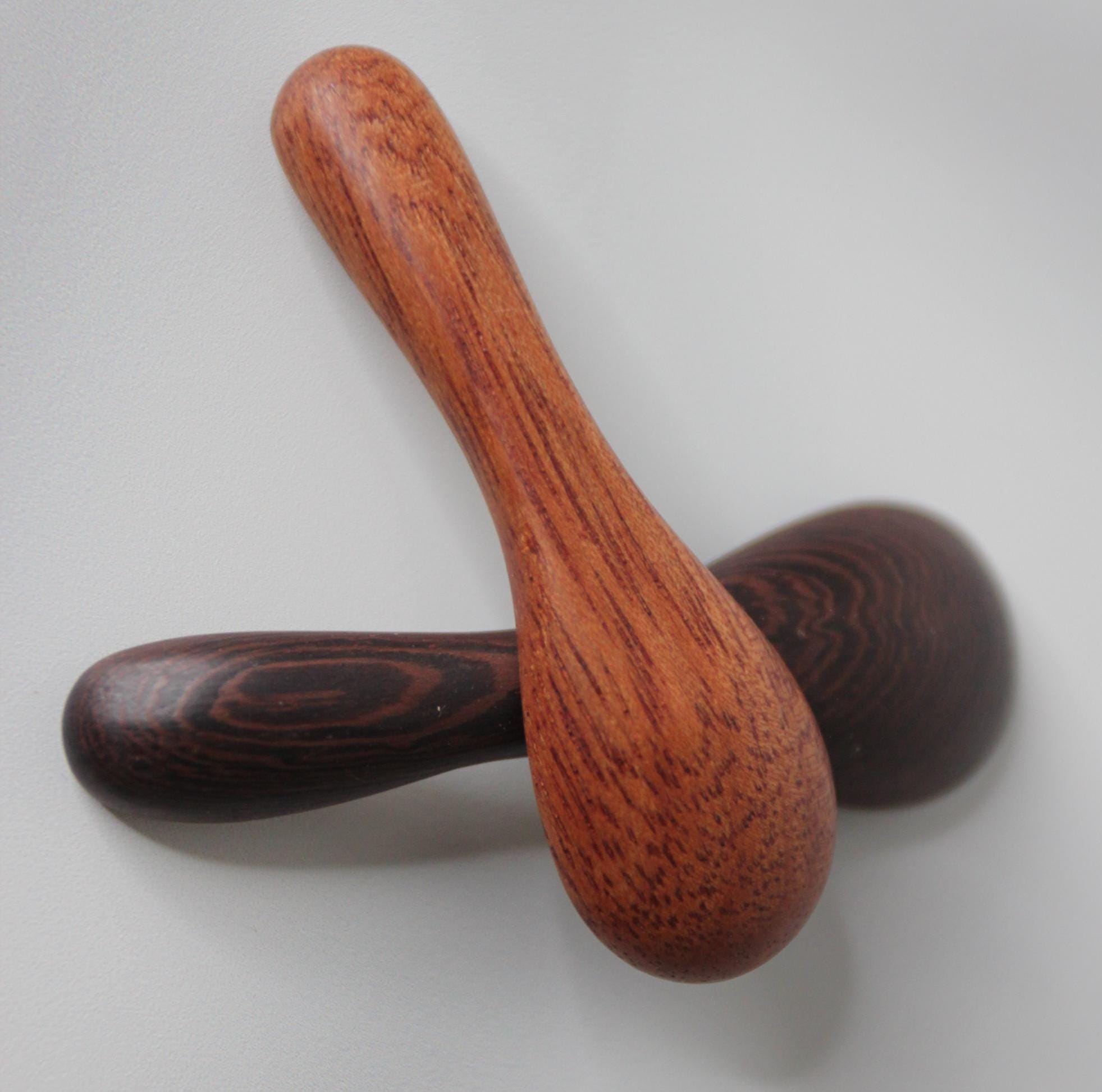 Miniature Wooden Salt Spoon: Handmade Japanese Spice Spoon