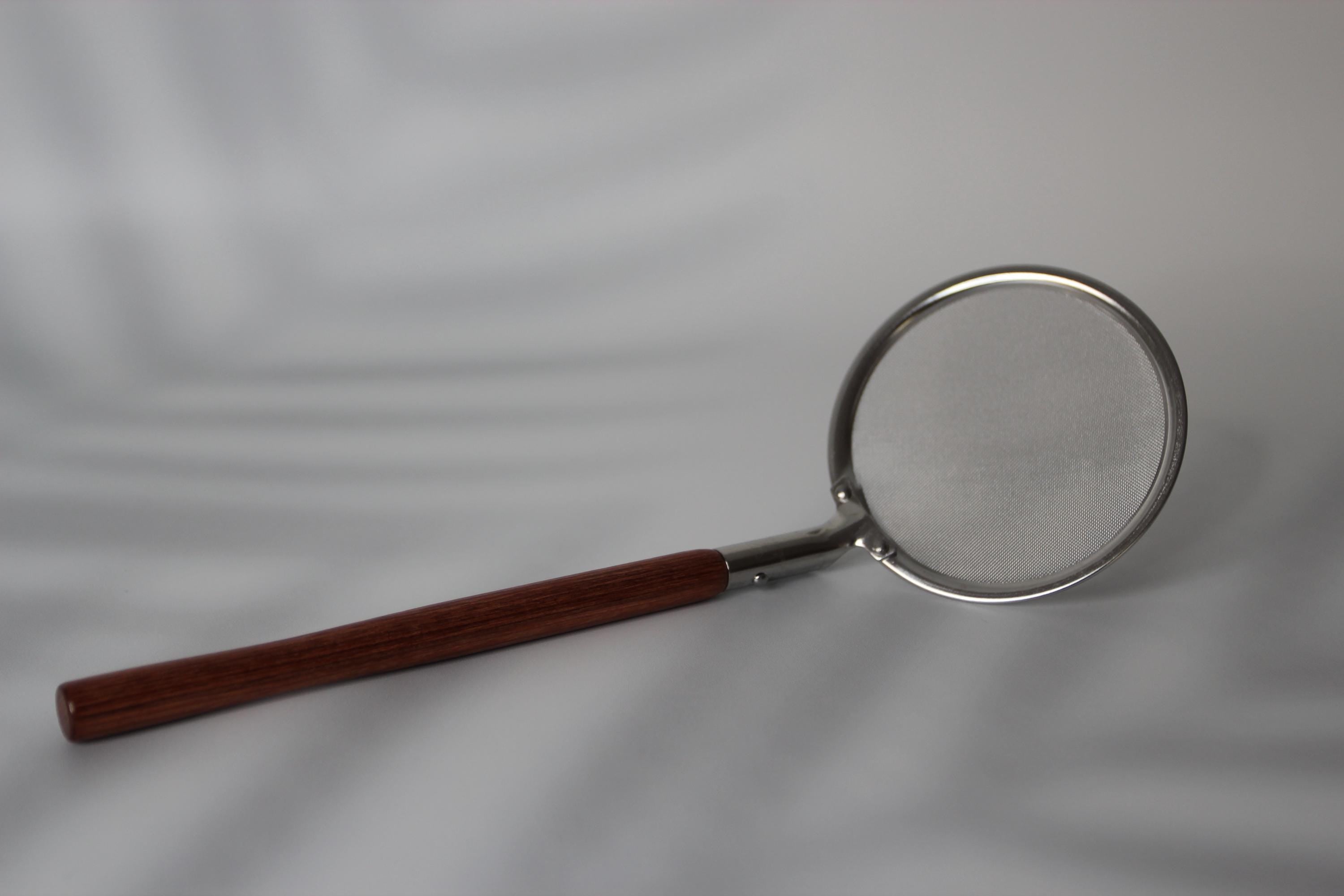 Japanese Stainless Steel Skimmer with Wooden Handle  8cm Mesh