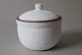 Handmade Shigaraki Salt Pot: Japanese Ceramic Kitchen Jar, Rustic Decor