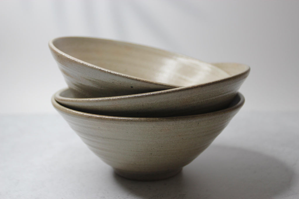 Handmade Shigaraki Ware Donburi Bowl: Japanese Ramen Bowl, Wabi Sabi Pottery
