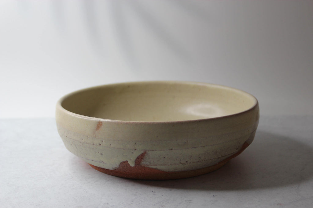 Handmade Shigaraki Ware Bowl: Rustic Japanese Ceramic Dinnerware