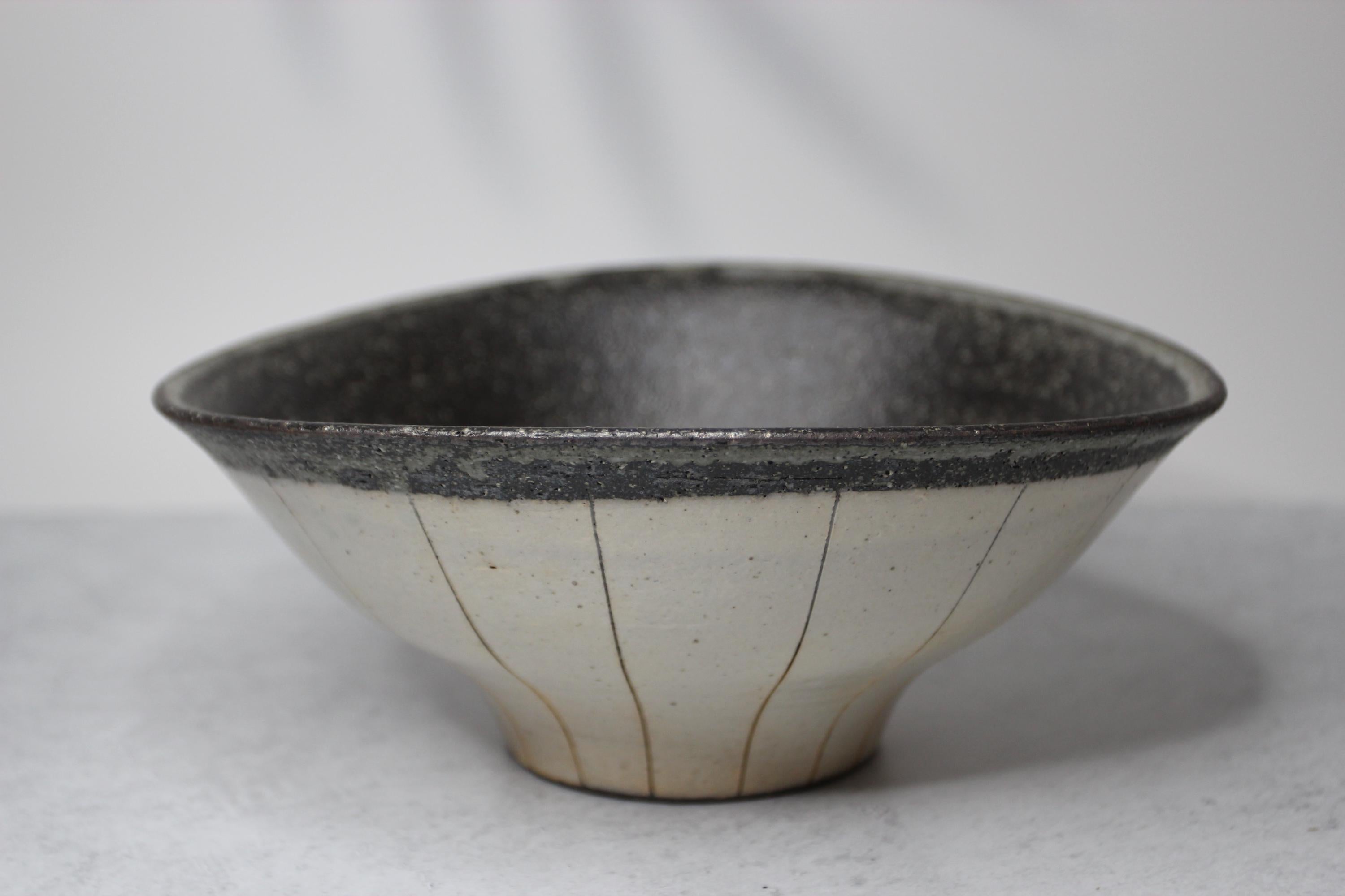 Handmade Shigaraki Ware Bowl: Japanese Wabi Sabi Ceramic Serving Bowl
